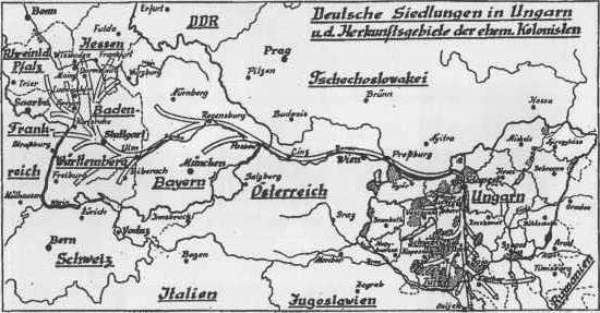 Deutsche Siedlungen in Ungarn